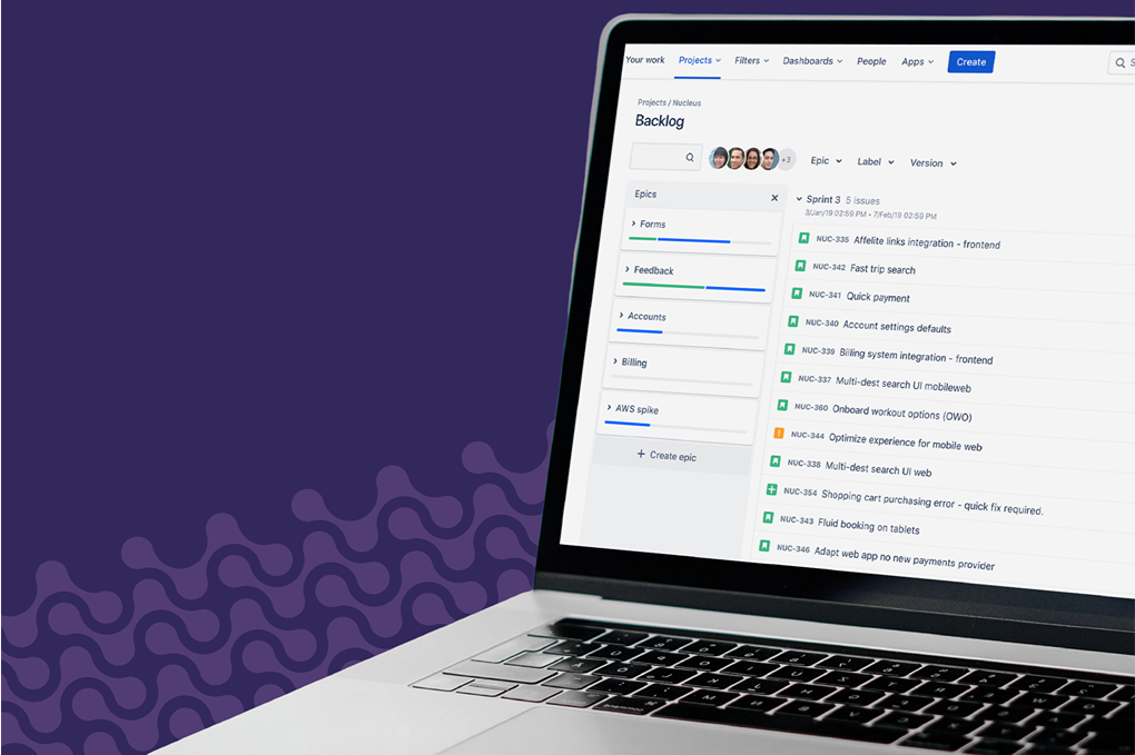 Laptop mock up with low-code platform