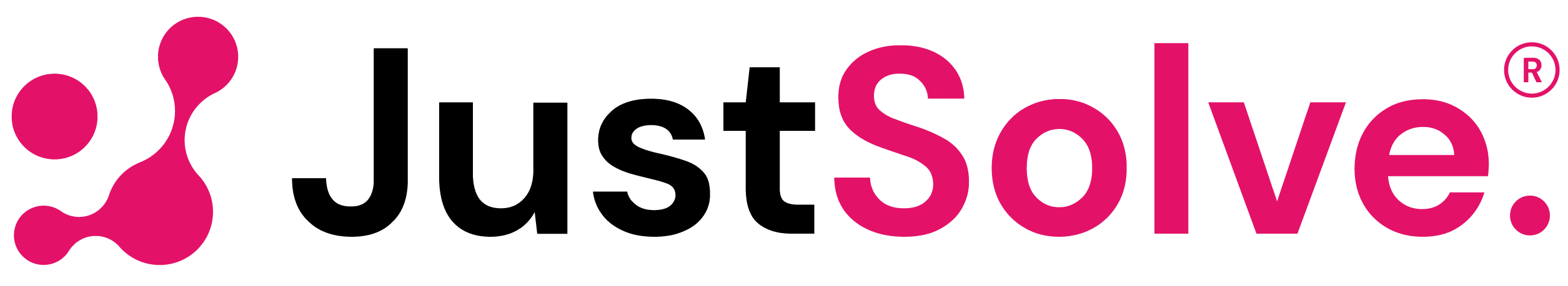 Justsolve Primary Logo Black Pink