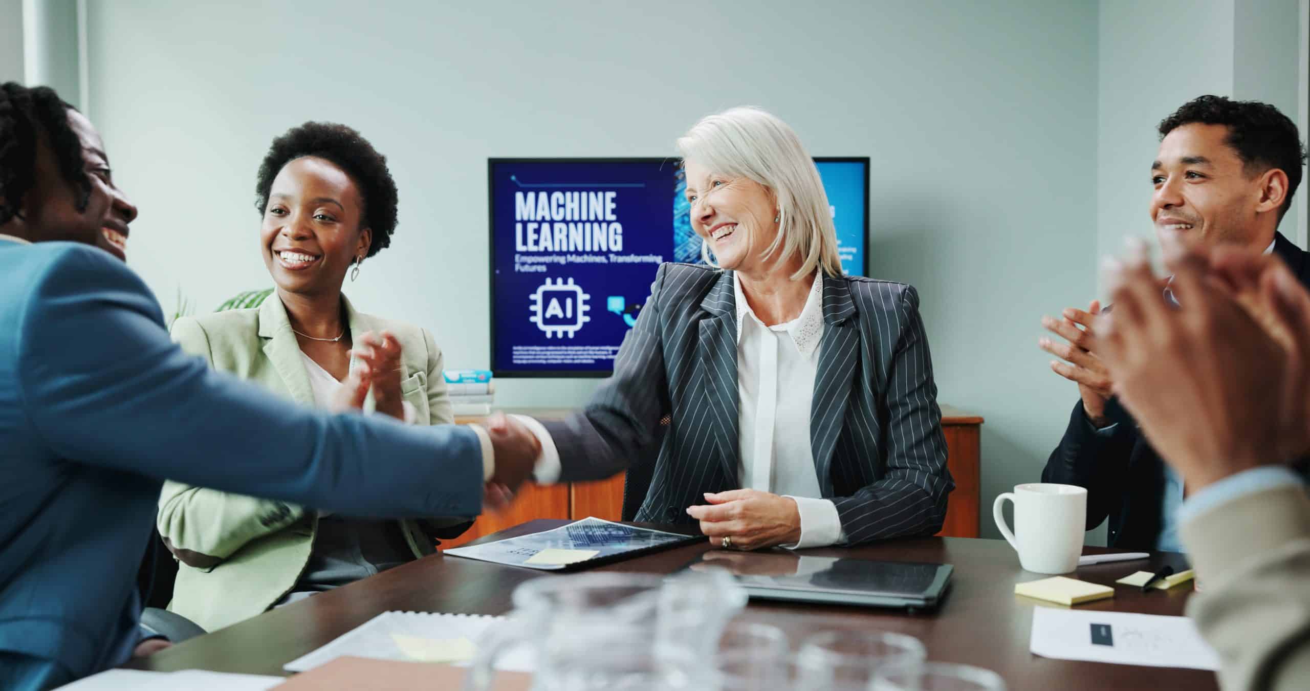 Enterprise employees discussing the enterprise AI risks and opportunities