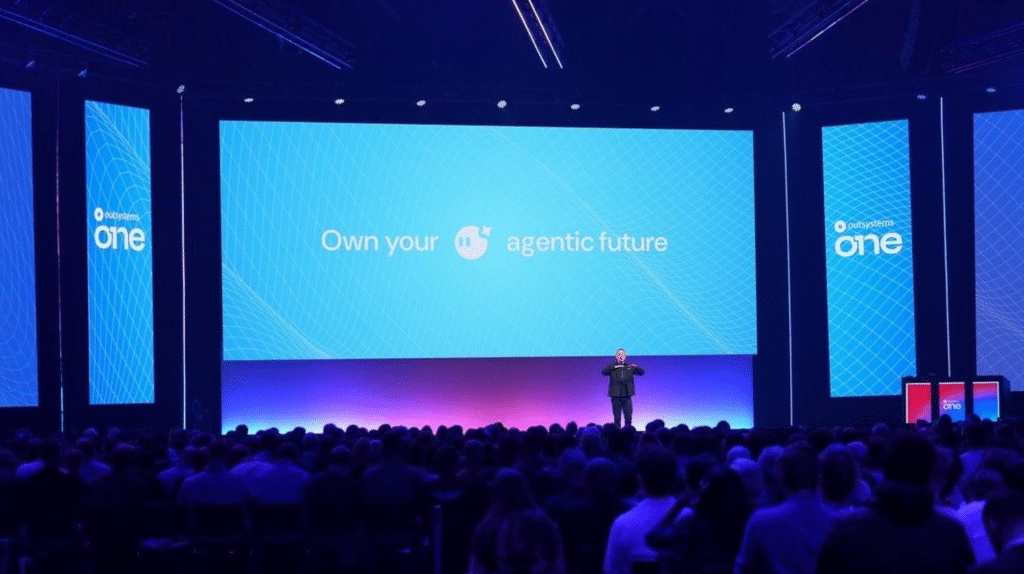 OutSystems CEO on Stage at OutSystems ONE 2026.